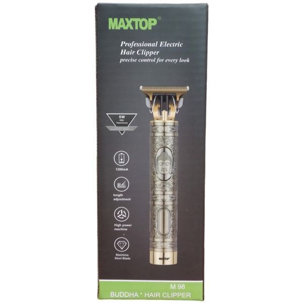 Акумуляторна машинка для стрижки волосся Maxtop M98 Тример окантовочний для бороди і вусів 11818 фото