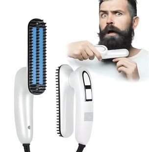 Утюжок-Гребень выпрямитель для бороды и волос Beard Hair Straightener EL-1319 004k 13356 фото