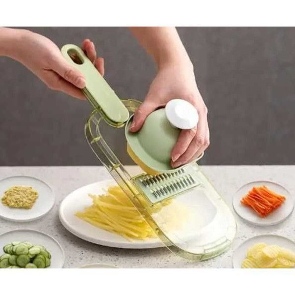 Слайсер-овочерізка Multifunctional Vegetable Cutter з контейнером 4 в 1 094k 13463 фото
