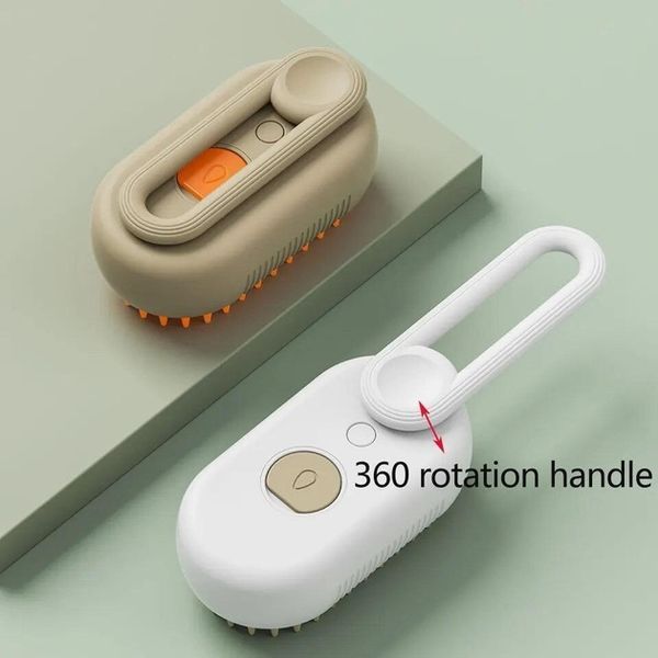 Паровая расческа для вычесывания шерсти кошек и собак UKC 3в1 Steamy Brush 13410 фото