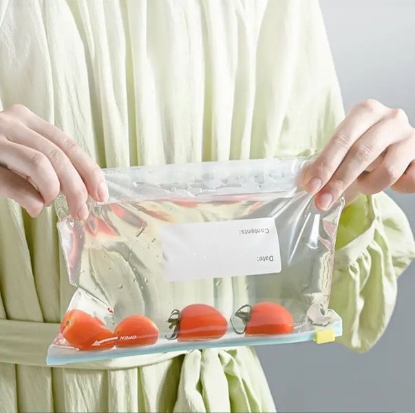 Вакуумні пакети багаторазові для зберігання продуктів LY-435, з застібкою 14392 фото