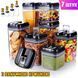 Органайзер для сипучих продуктів 7Kit Комплект з герметичними кришками для зберігання харчових продуктів 7шт 12171 фото 2