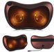 Масажна подушка Massage Pillow QY-8028 Інфрачервоний масажер для тіла шиї та спини роликовий Коричневий 9774 фото 6
