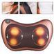 Масажна подушка Massage Pillow QY-8028 Інфрачервоний масажер для тіла шиї та спини роликовий Коричневий 9774 фото 4