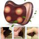 Масажна подушка Massage Pillow QY-8028 Інфрачервоний масажер для тіла шиї та спини роликовий Коричневий 9774 фото 1
