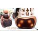 Масажна подушка Massage Pillow QY-8028 Інфрачервоний масажер для тіла шиї та спини роликовий Коричневий 9774 фото 10