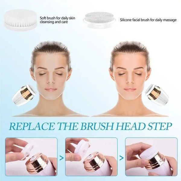 Щітка для обличчя Soniс Facial Cleansing Brush LT-606 з насадками 12557 фото