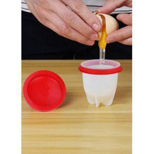 Формы для варки яиц без скорлупы, силиконовые, Silicone Egg Boil, набор 6 шт. 12337 фото