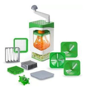 Ручний кухонний комбайн Genius Nicer Dicer слайсер - терка з насадками 7 в 1 073n 13787 фото
