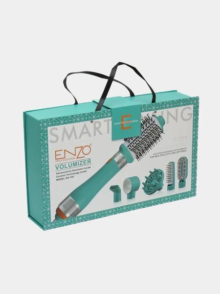 Мультистайлер для волос Enzo EN 750 Volumizer 6 В 1 Blow-out Brush Фен для придания объёма волосам, Стайлер для укладки волос 12121 фото