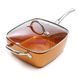 Сковорода універсальна з антипригарним покриттям Copper cook deep square pan 14550 фото 1