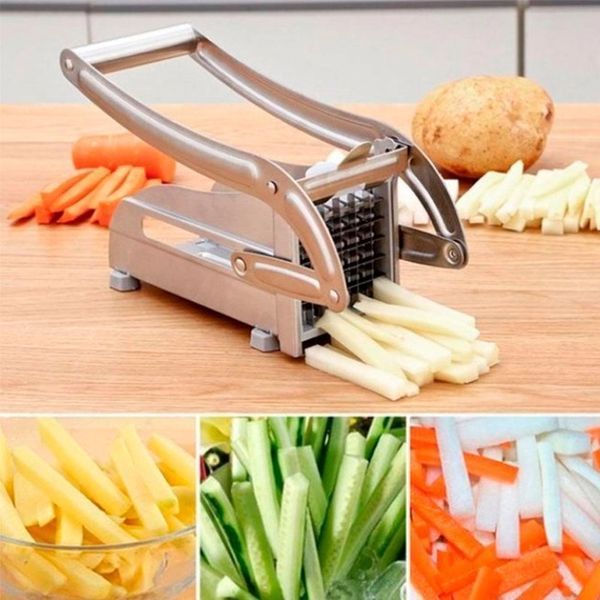 Картоплерізка Potato Chipper овочерізка ручна механічна, пристрій для нарізки картоплі фрі 12286 фото