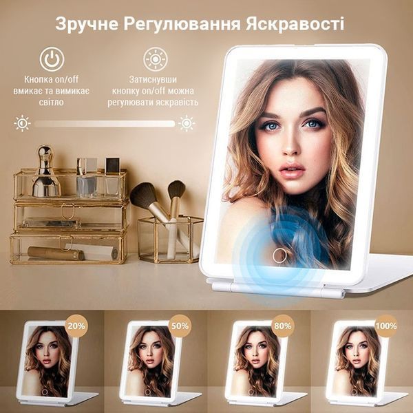 Настольное зеркало для макияжа AIMED Makeup Mirror Stand с LED подсветкой 002l 13471 фото