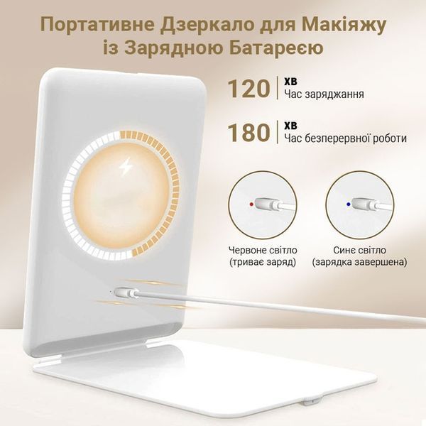 Настольное зеркало для макияжа AIMED Makeup Mirror Stand с LED подсветкой 002l 13471 фото
