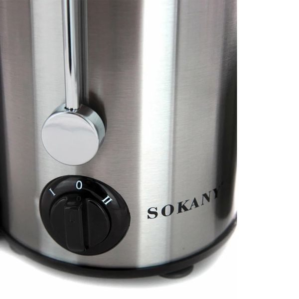 Соковижималка Sokany SK4000 електрична центробіжна 800W 65мм горловина, 450 мл ємність для соку 030n 13738 фото