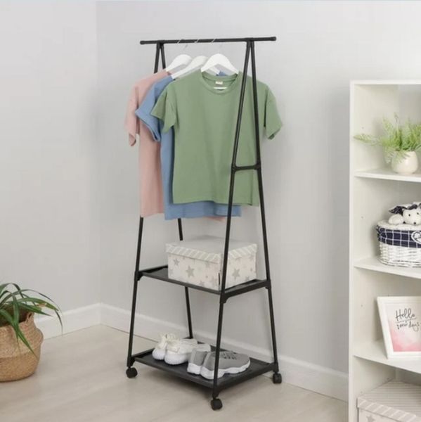 Пересувна вішалка для одягу до 20 кг The New Coat Rack (160х55х42см) 088k 13455 фото