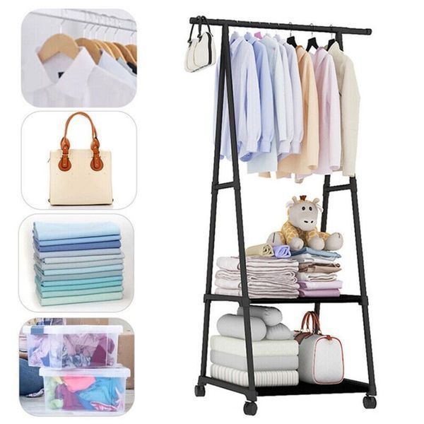 Пересувна вішалка для одягу до 20 кг The New Coat Rack (160х55х42см) 088k 13455 фото