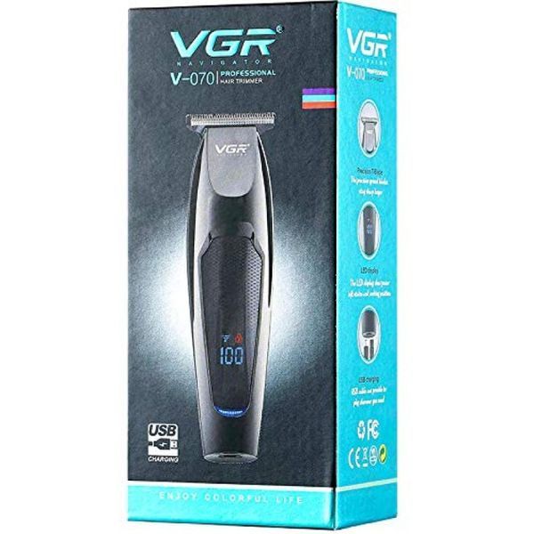 Машинка для стрижки волос VGR V-070 Триммер аккумуляторный с USB и индикатором зарядки 3 Вт 13243 фото