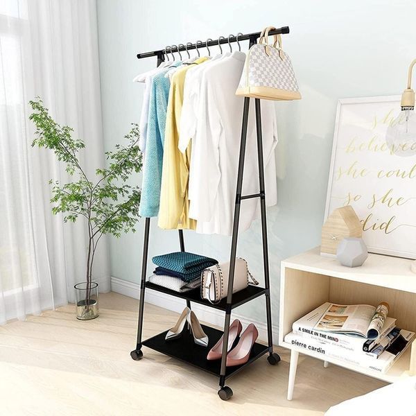 Пересувна вішалка для одягу до 20 кг The New Coat Rack (160х55х42см) 088k 13455 фото