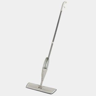 Умная швабра с распылителем и двойной щеткой 3в1 Spray Healthy Mop длинная ручка управления разбрызгиванием воды универсальная Белая 003l 13476 фото