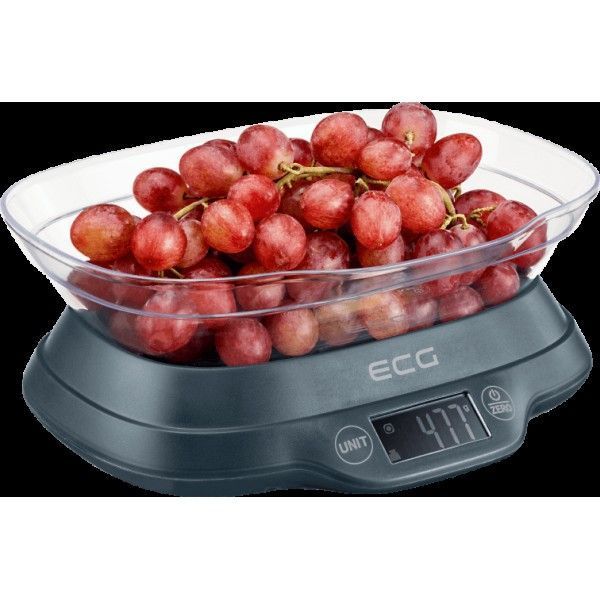 Кухонные весы электронные ECG KV 1120 SM 5 кг Высокоточный тензодатчик Сигнализация перегрузки Чехия (YU-432) 529 фото