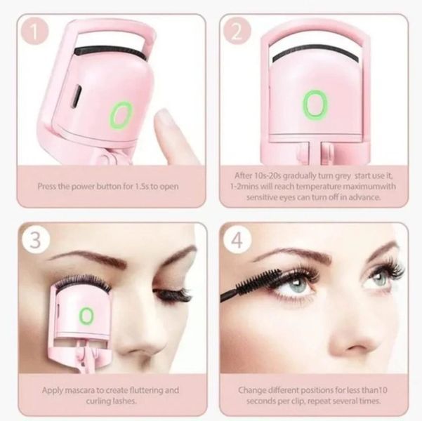 Акумуляторні щипці для завивки вій з USB Eye lashes machine 12569 фото