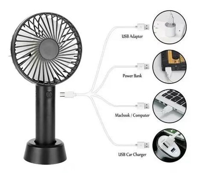 Аккумуляторный вентилятор с подставкой от USB S52 FAN-3 14155 фото
