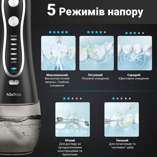 Ирригатор Портативный Waterpik Cordless Advanced Water Flosser Black WP-562 085n 13801 фото