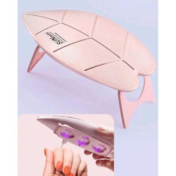 Лампа для манікюру гібридна SUN-mini Face Cleaner XL-258 UV/LED рожева 058l 13537 фото