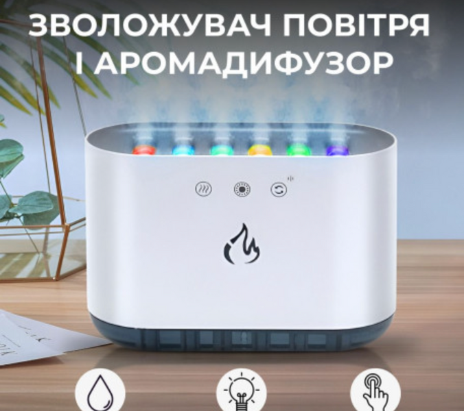 Увлажнитель воздуха с RGB-подсветкой и синхронизацией с музыкой 900 мл 115-257 13271 фото