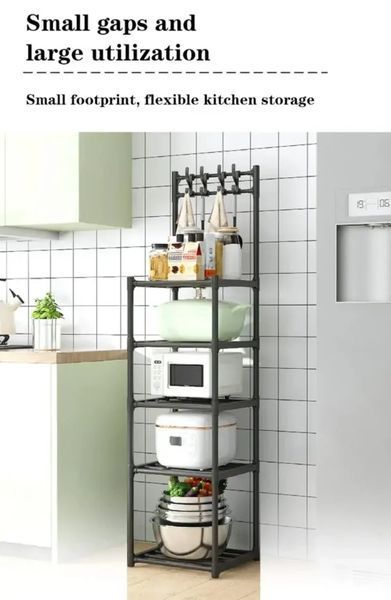 Пятиярусная передвижная кухонная полка для хранения 027k 13379 фото