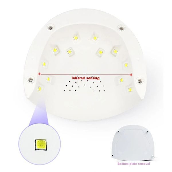 УФ лампа для нігтів і полімеризації LED+UV Лампа для гель лаку Sun X28 Гібридна лампа для манікюру 4081 фото