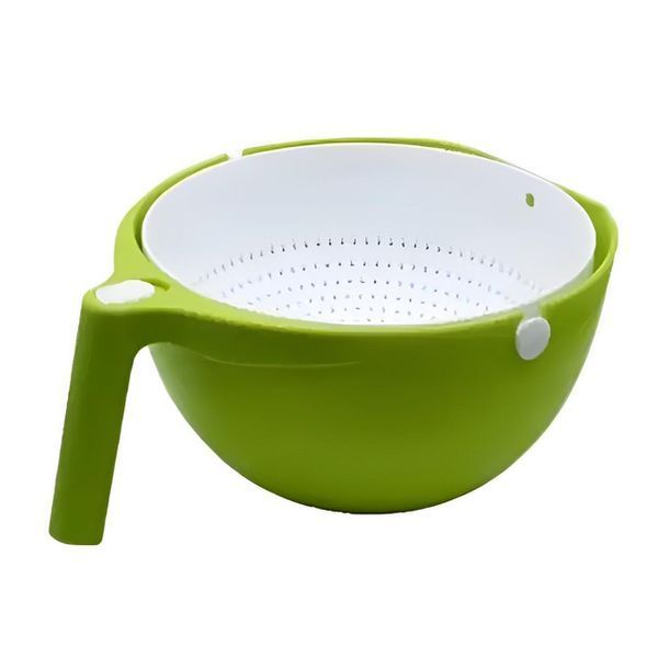 Универсальная миска &ndash; дуршлаг Mesh Strainer Drain Basket ∙ Хозяйственная силиконовая корзина со сливом 2в1 12849 фото