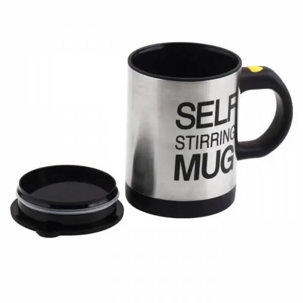 Чашка-мішалка Self Stirring Mug автоматична Чорна OM227 13116 фото