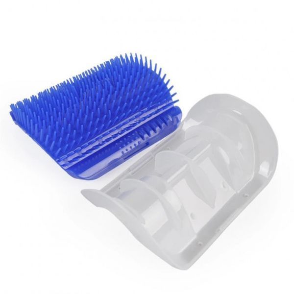 Кутова масажна щітка-чесалка для котів Self Groomer 13281 фото