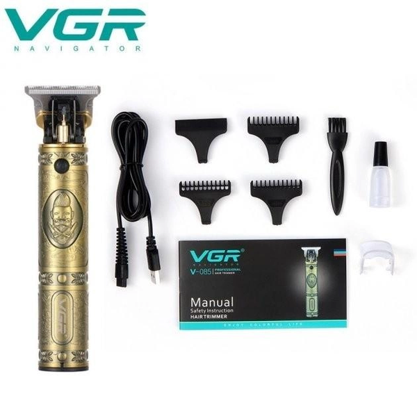 Аккумуляторная машинка для стрижки волос VGR V-085 Триммер окантовочный для бороды и усов 11805 фото