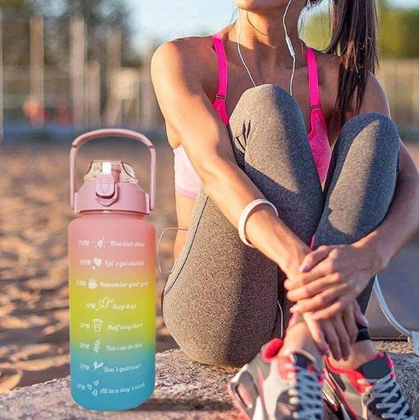 Спортивная бутылка для воды набор 3в1 шейкер 14181 фото