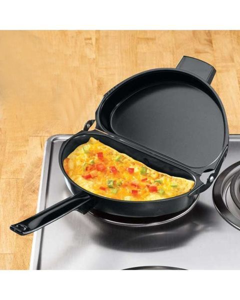 Подвійна сковорода для омлету антипригарна Folding Omelette Pan 2022 фото