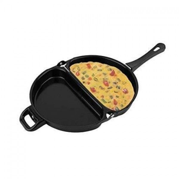 Подвійна сковорода для омлету антипригарна Folding Omelette Pan 2022 фото