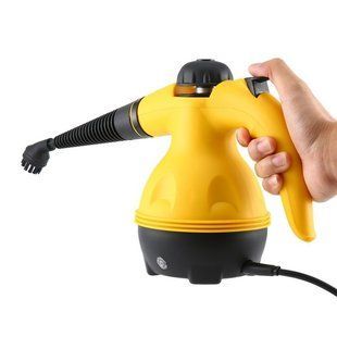 Парочистник ручний Steam Cleaner DF-A100 з функцією відпарювача для одягу, чистки та дезінфекції дому Чорний з жовтим 080k 13444 фото