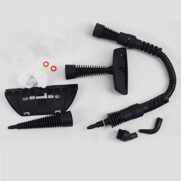 Пароочиститель ручной Steam Cleaner DF-A100 с функцией отпаривателя для одежды, чистки и дезинфекции дома Черный с желтым 080k 13444 фото