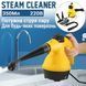 Пароочиститель ручной Steam Cleaner DF-A100 с функцией отпаривателя для одежды, чистки и дезинфекции дома Черный с желтым 080k 13444 фото 6