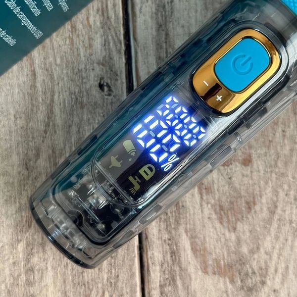 Акумуляторна машинка для стрижки волосся і бороди VGR V-695 з LED-дисплеєм 12427 фото