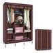 Складана тканинна шафа для одягу та взуття 175х130х45 см Storage Wardrobe каркасна шафа для одягу 6717 фото 2