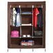 Складана тканинна шафа для одягу та взуття 175х130х45 см Storage Wardrobe каркасна шафа для одягу 6717 фото 5