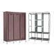 Складана тканинна шафа для одягу та взуття 175х130х45 см Storage Wardrobe каркасна шафа для одягу 6717 фото 3