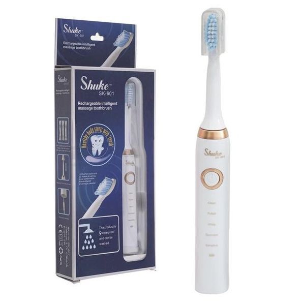 Електрична зубна щітка Shuke SK-601 з 3 змінними насадками 12699 фото