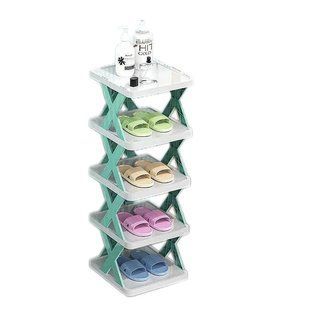 Пластиковая полка-трансформер для обуви SHOE RACK на 4 секции 12377 фото