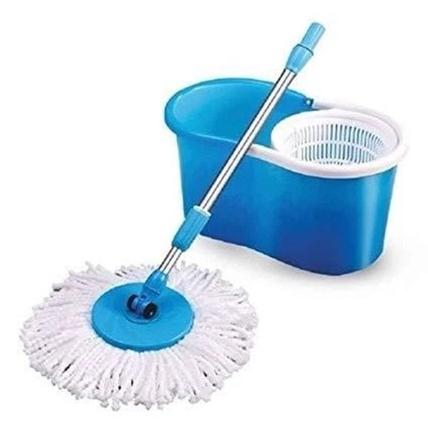 Швабра с турбо отжимом и ведром SmartUS Spin MOP 360&deg; с круглой насадкой 14081 фото