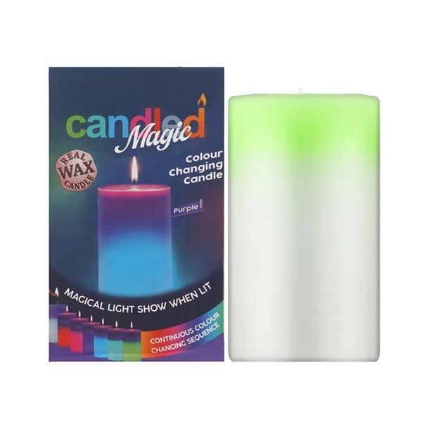 Свечка из воска с подсветкой Magic Candle 7 color 12384 фото